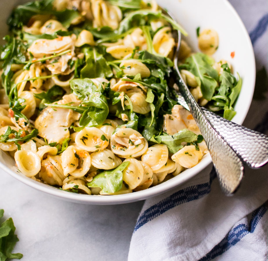 Orecchiette with Scungilli and Neonata Sauce | Carolyn's Cooking