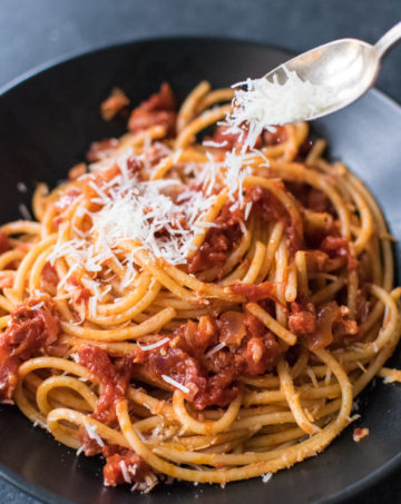 Bucatini all'Amatriciana | Carolyn's Cooking