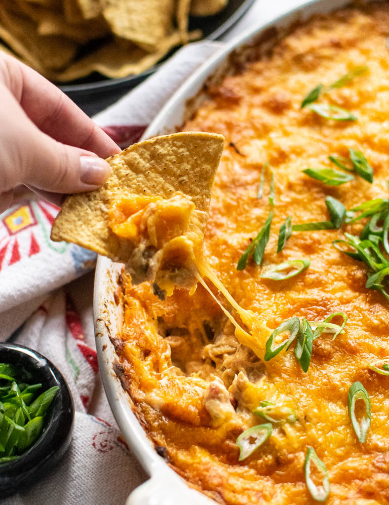 Mexican Shredded Chicken Dip | Carolyn's Cooking