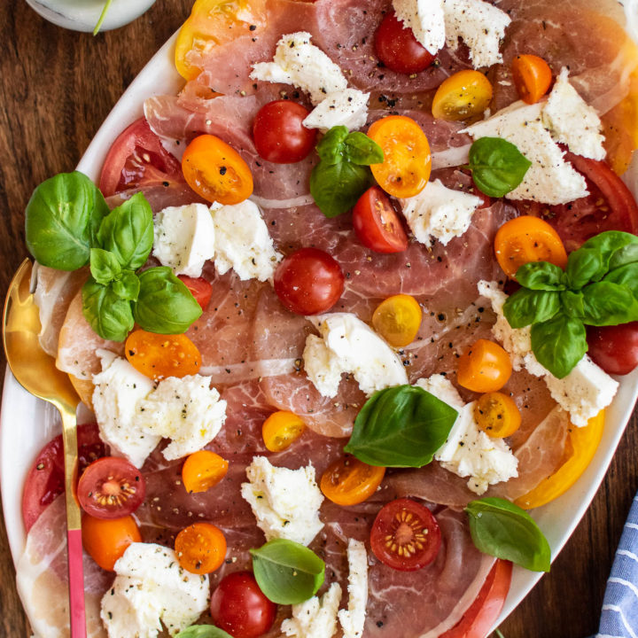 Caprese Salad with Prosciutto | Carolyn's Cooking