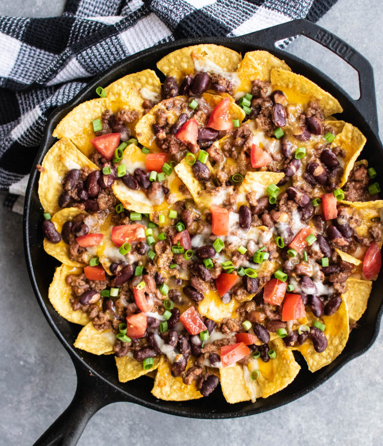 Baked Chili Nachos | Carolyn's Cooking