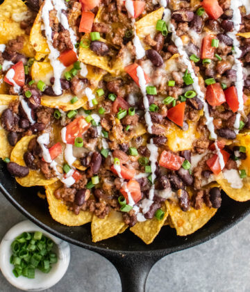 Baked Chili Nachos | Carolyn's Cooking