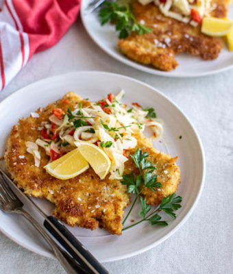 Chicken Schnitzel With Fennel Salad 