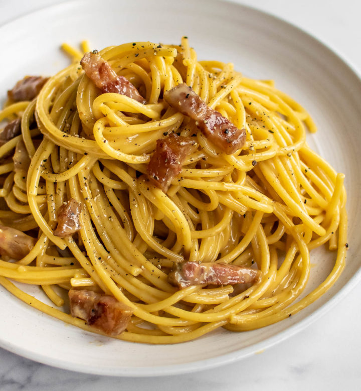 Authentic Bucatini Alla Carbonara | Carolyn's Cooking