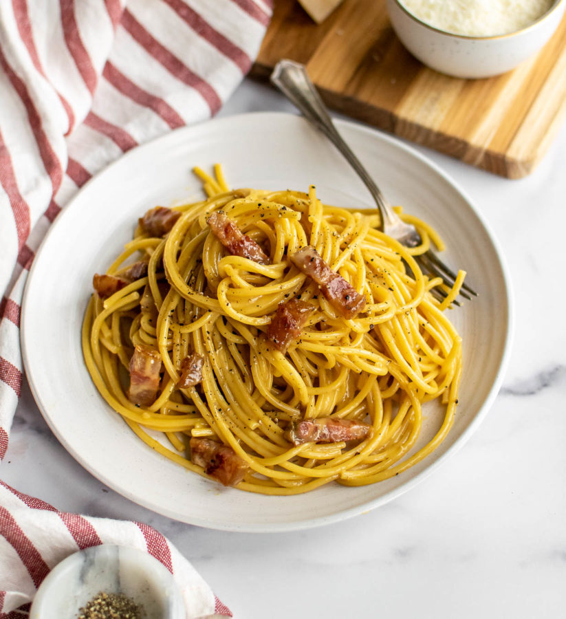 Authentic Bucatini Alla Carbonara | Carolyn's Cooking