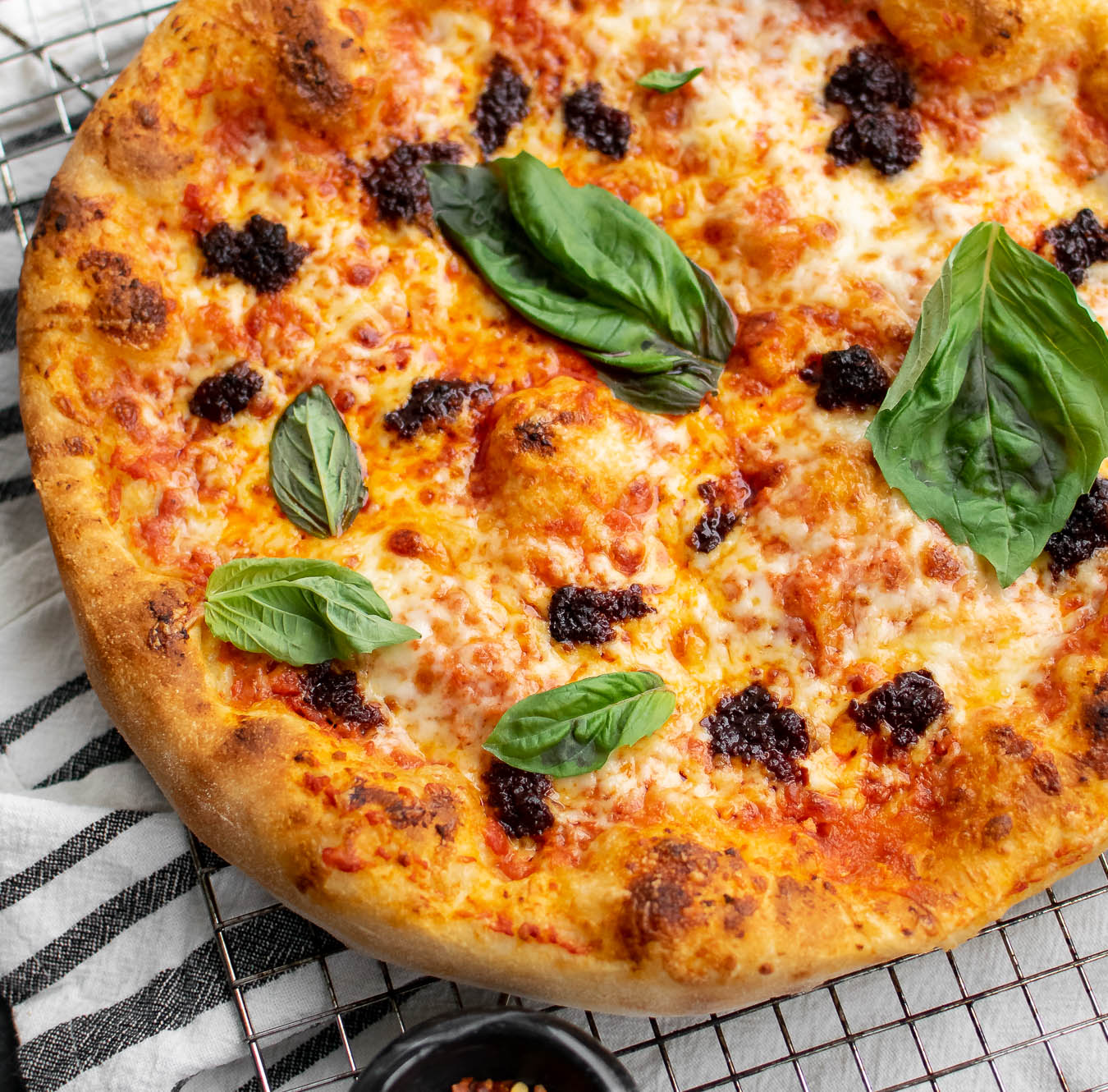 Pizza with 'Nduja and Tomato Cream Sauce | Carolyn's Cooking