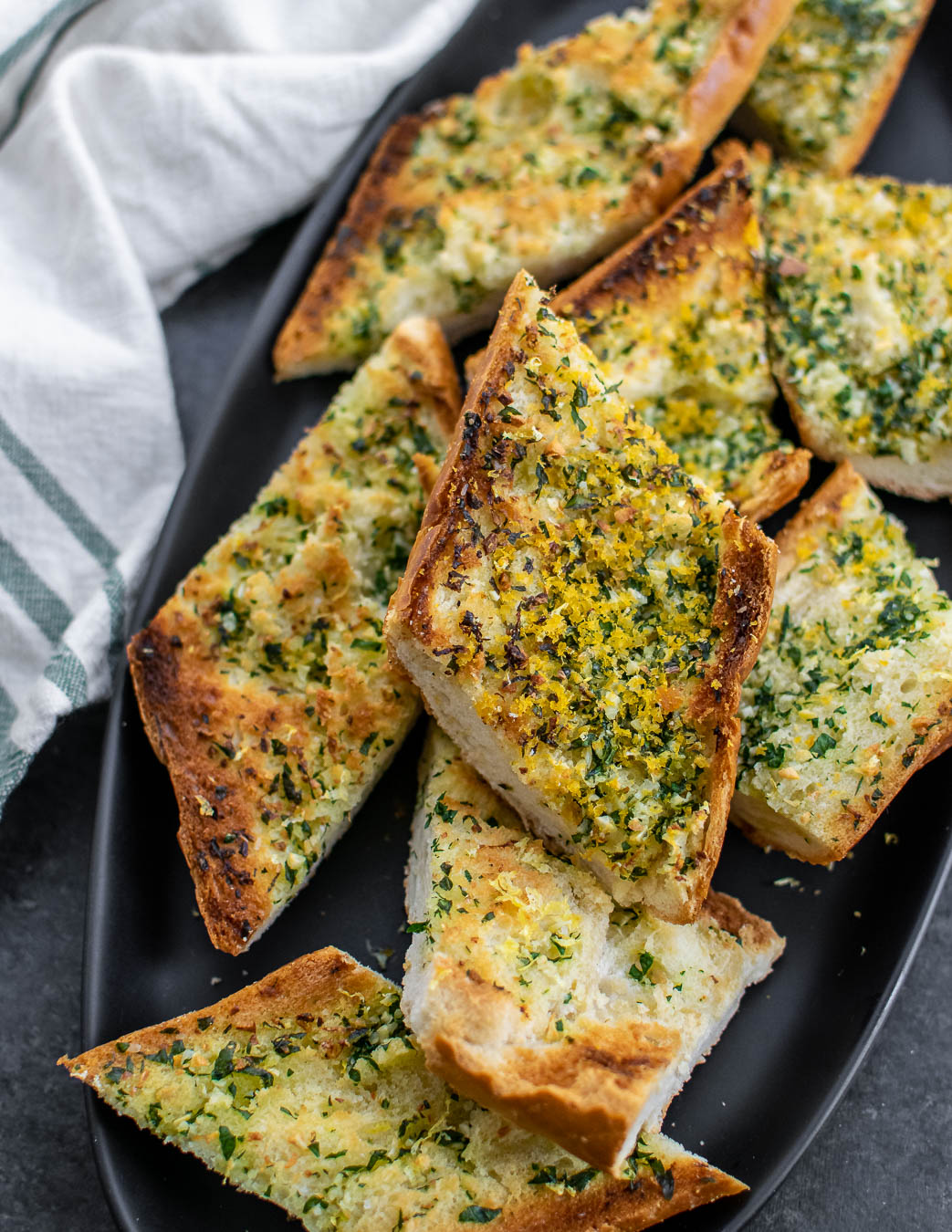 Garlic Bread with Bottarga | Carolyn's Cooking