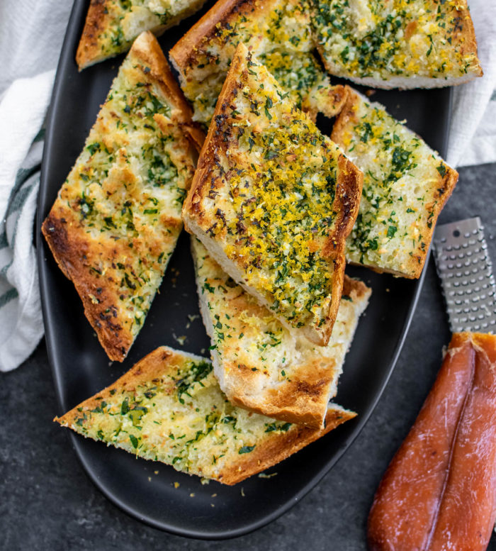 Garlic Bread with Bottarga | Carolyn's Cooking