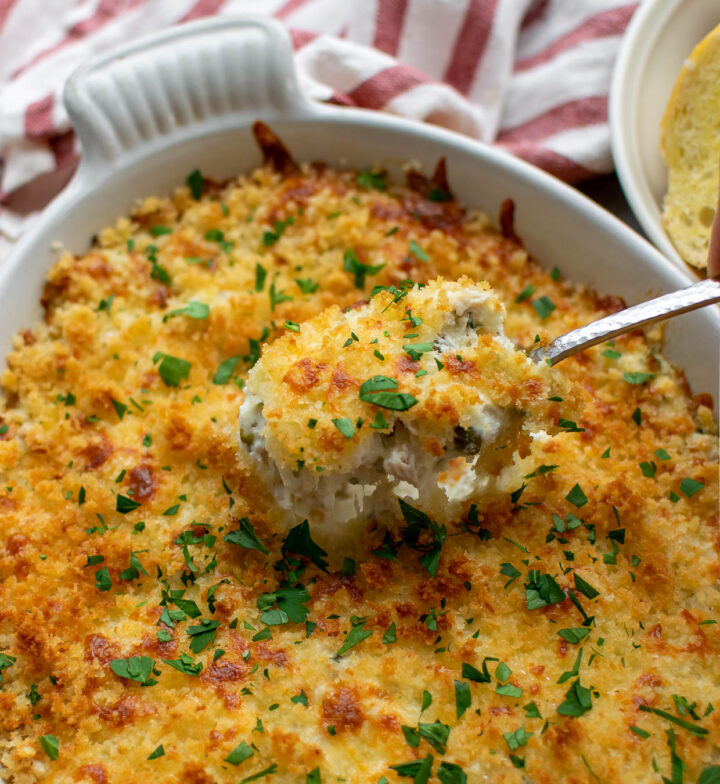 Cheesy Chicken Piccata Dip Recipe | Carolyn's Cooking