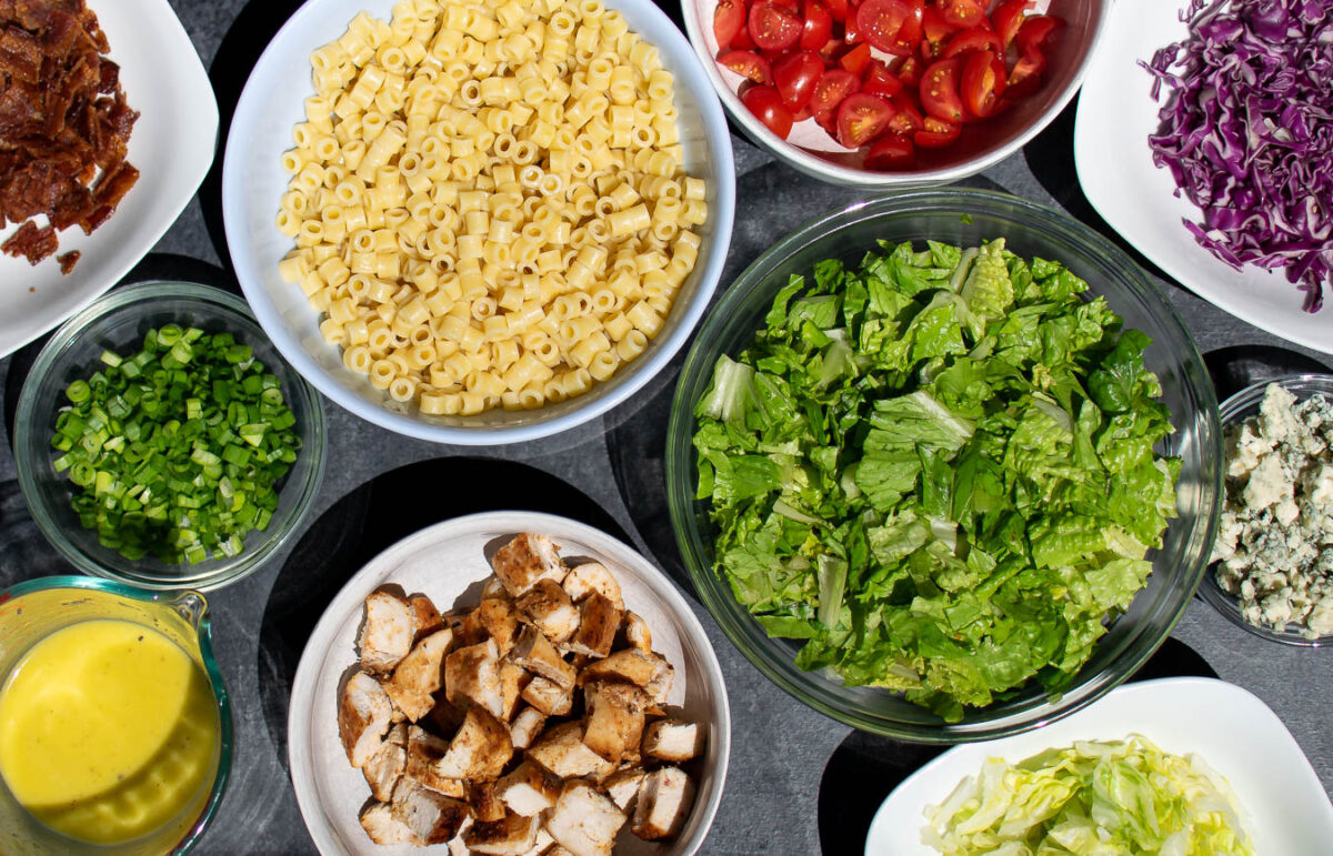 Portillo's Chopped Salad ingredients.