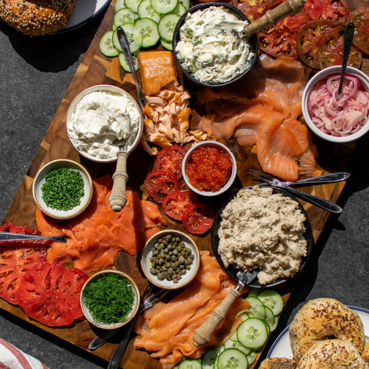 Smoked Fish Bagel Board