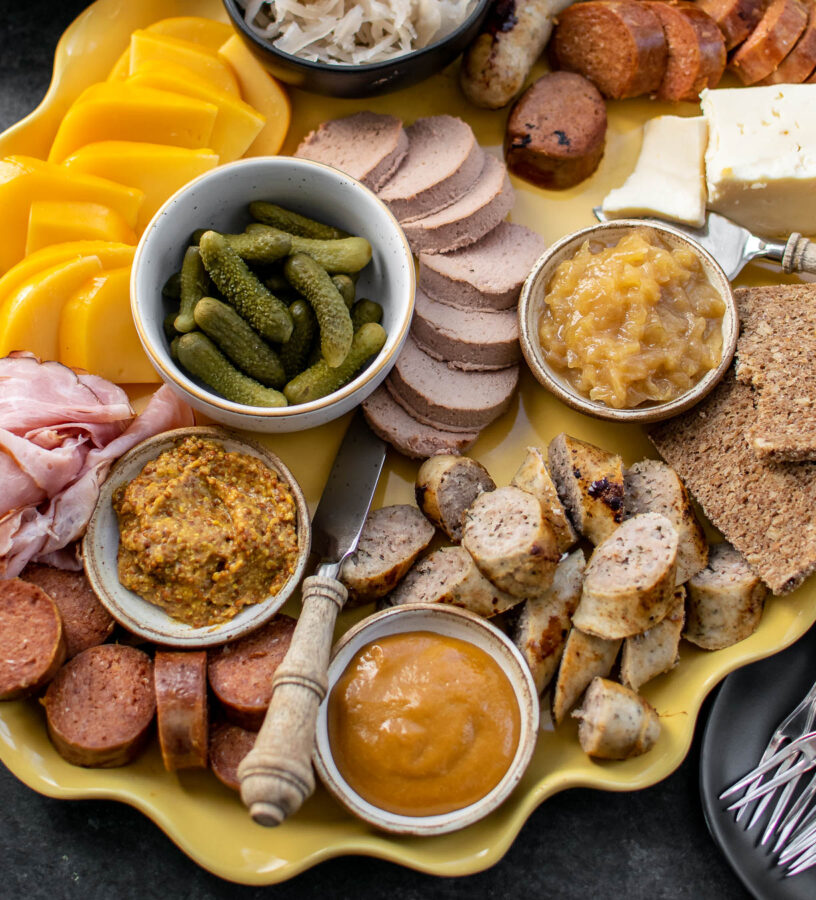 Bavarian Meat and Cheese Board.